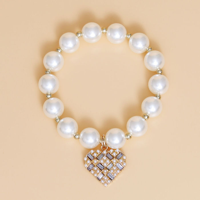 Amazon.com: New 2024 Fashion Double Layer Pearl Bracelet Crystal Heart  Pendant Bracelet for Women Stainless Steel Party Jewelry Gift 2024 Fashion  Accessories Creative Gift : Clothing, Shoes & Jewelry