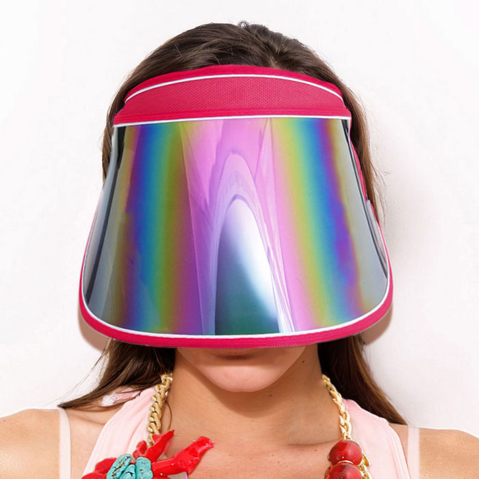 Red visor hat store