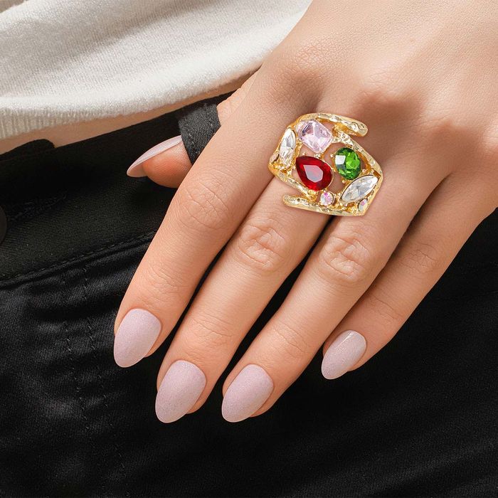 Multi online crystal ring