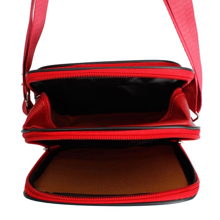 Red crossbody designer best sale bag