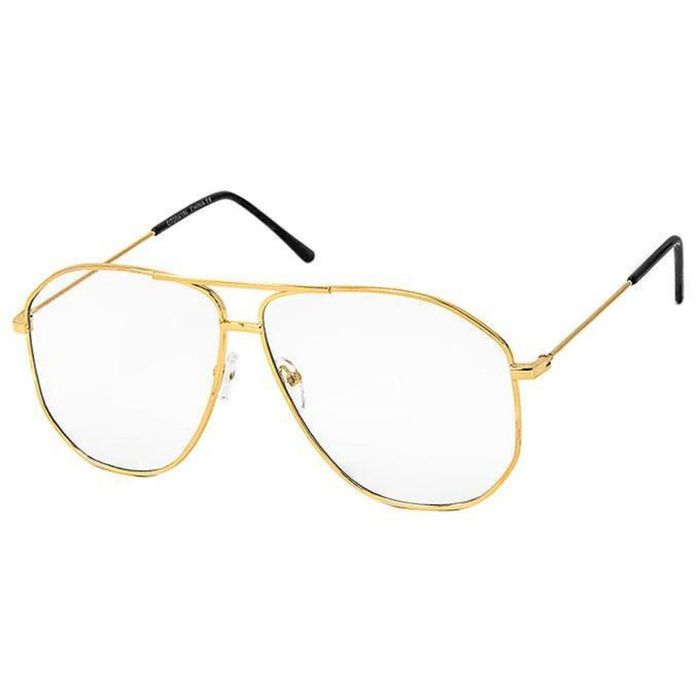 Gold Aviator Blue Light Glasses Classic Aviator Frames in Gold