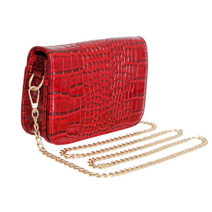 Red croc outlet crossbody bag