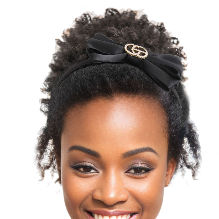 Black clearance bow headband
