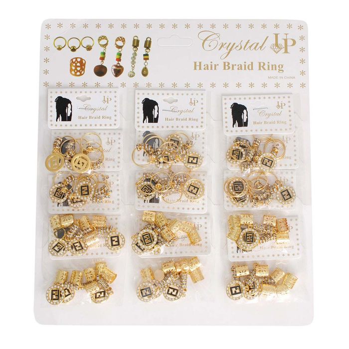 Crystal hair braid ring hot sale